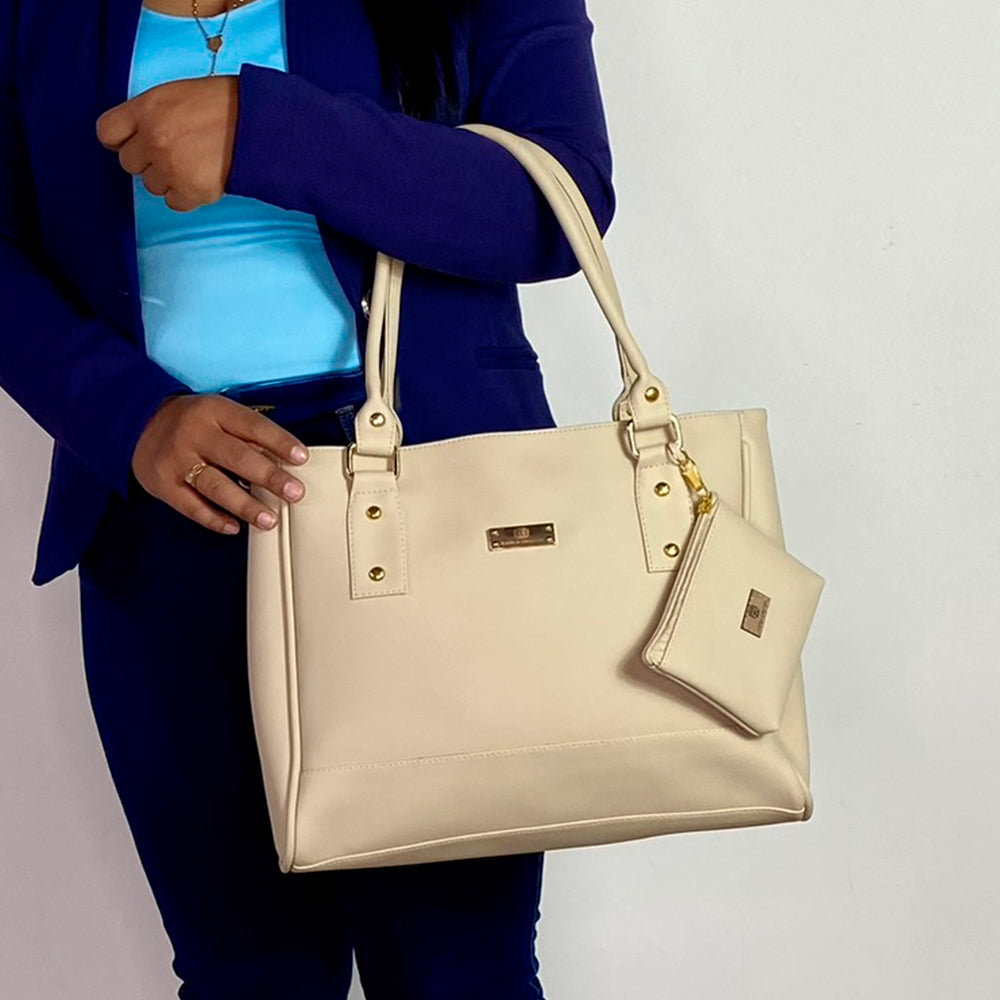 Bolso Dama Karla Chacon Crez Beige