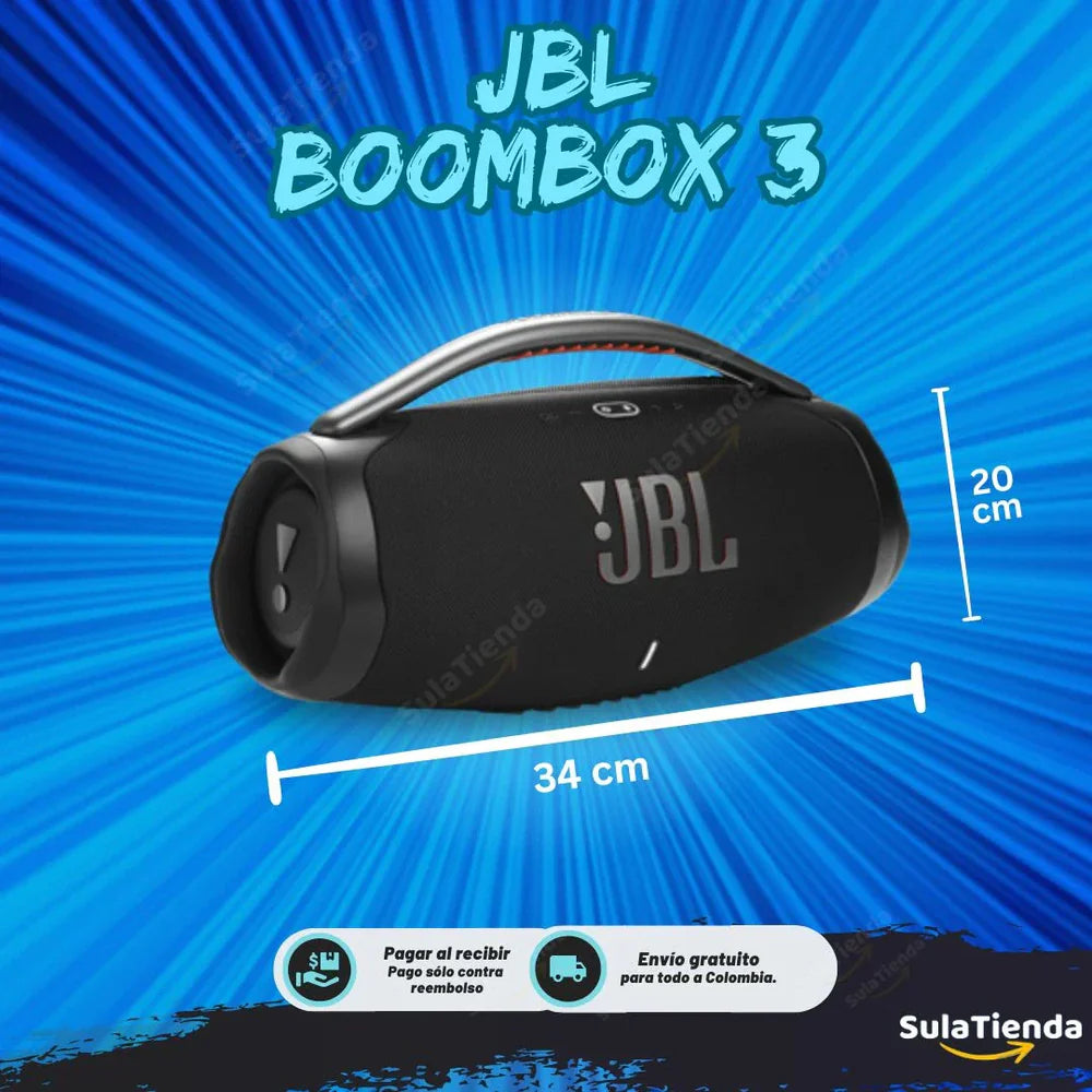 ÚLTIMA OFERTA BOOMBOX 3 SUPER PREMIUM IMPORTADO 34cmx20cm - Nueva Promoción 2025