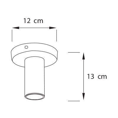 Lámpara Plafón 1 Luz Minimalista de techo Milano